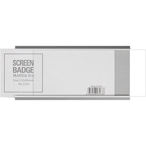 Office Room Name Card Sign Holder Aluminum Alloy Position Plate Hanging Seat Label Frame With Tape