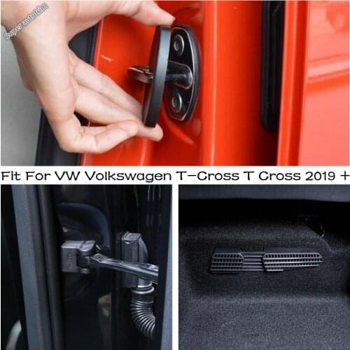 Door Lock Stopper Limiting Arm Buckles / Seat Under AC Duct Vent Cover Trim Fit For VW Volkswagen T-Cross T Cross 2019 - 2021