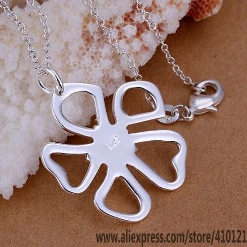 P006_2 Lucky Charm Silver Color Pendants For Women Sterling Jewelry Necklace Girl Lady Accessories Fashion Pendant Kao /fijanzqa