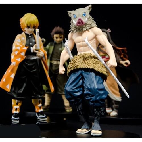 Cute Demon Slayer PVC Stand Actions Figures Collection Birthday Gifts Anime Doll 6.3 Inch