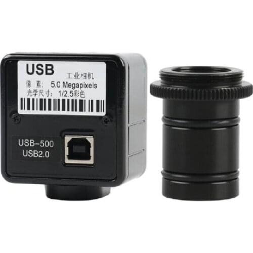 Agnicy 5 Million USB Industrial Camera Electronic Eyepiece Industrial Camera with 23.2mm Adapter Interface