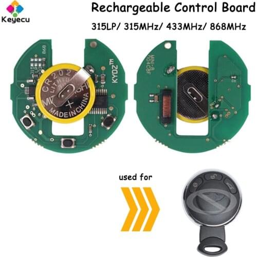 KEYECU CAS System Smart Remote Board - 315LP 315MHz 433MHz 868MHz Rechargeable Battery - for BMW MINI Cooper 07-14, KR55WK49333