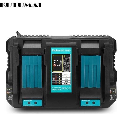 Replace DC18RD Li-Ion Battery Charger For Makita 18V BL1815 BL1830 BL1840 BL1845 BL1860 14.4V BL1415 BL1430 BL1440 BL1445 BL1460