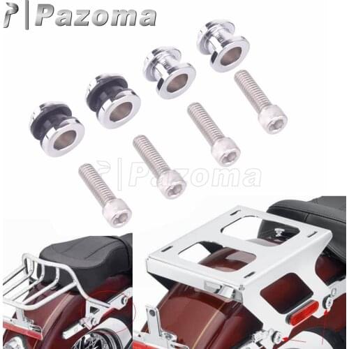 For Harley Sissy Bar Docking Hardware Mounting Luggage Rack Kit For Softail Fat FLFB FLFBS FXBR FXBRS '18-later Moto Accessories