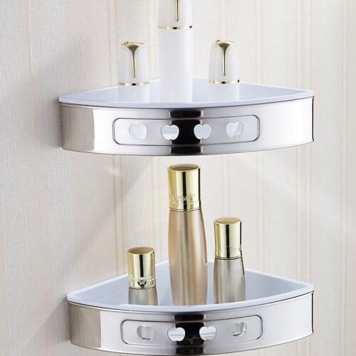 Corner Shelf Bathroom Shampoo Holder Soap Basket Bath Shower Shelf Soap Basket Holder 304 SUS with ABS plate