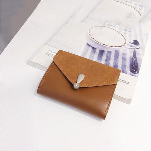 Womens High Quality Wallet Folding Leather Zipper Mini Wallet Practical Convenient Lightweight Fashion Wallet