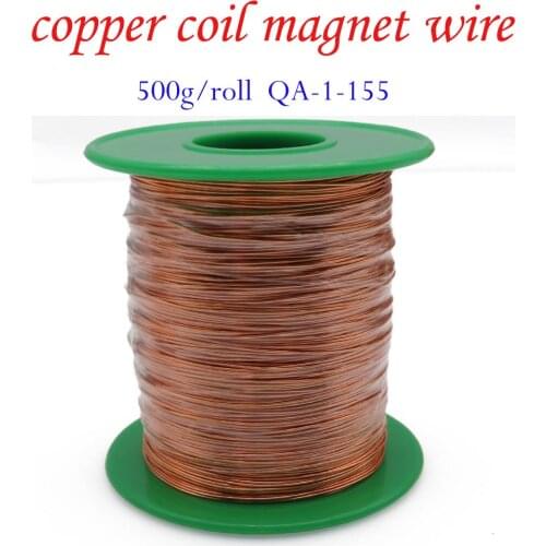 1.3mm 1.4mm 1.5mm 1.6mm 500g/roll Enameled Copper Wire QA-1-155 Magnet Wire Coil Winding wire Inductance Motor coil
