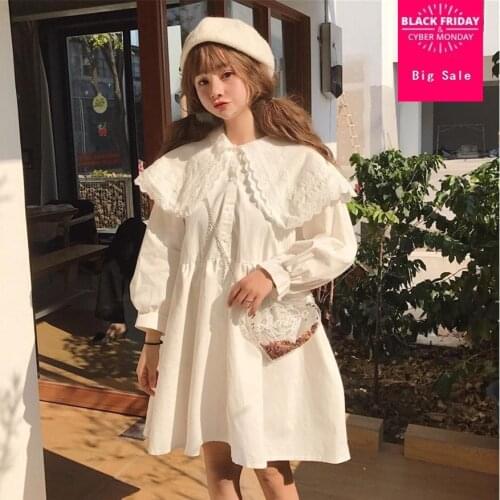 2020 spring fashion brand Japanese style Lolita Dress peter pan collar Kawai cute girl a-line dress wj1956 drop shipping