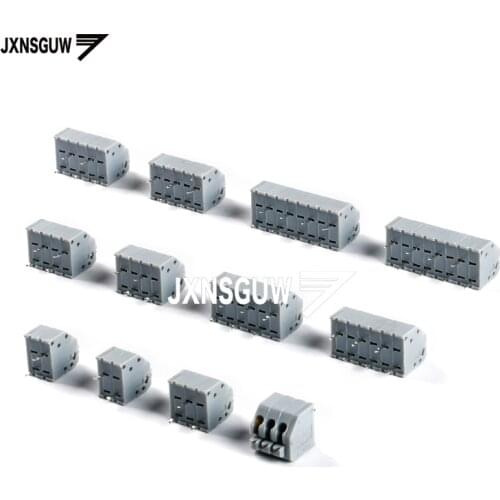 5pcs KF250-3.5-2P/3P/4P/5P/6P/8P double row Straight Insert 3.5mm Spring type PCB terminal