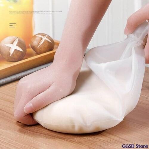 Nonstick Silicone Kneading Dough Bag Flour Mixer Reusable Dough Mixer for Bread Pastry Pizza Baking Kneading Bag Kitchen Tools