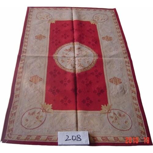 Free Shipping 3'x5' Aubusson Weave Rugs Handmade rugs with 100% New Zealand WOOL Hand Woven Wool Aubusson Design Area Rug