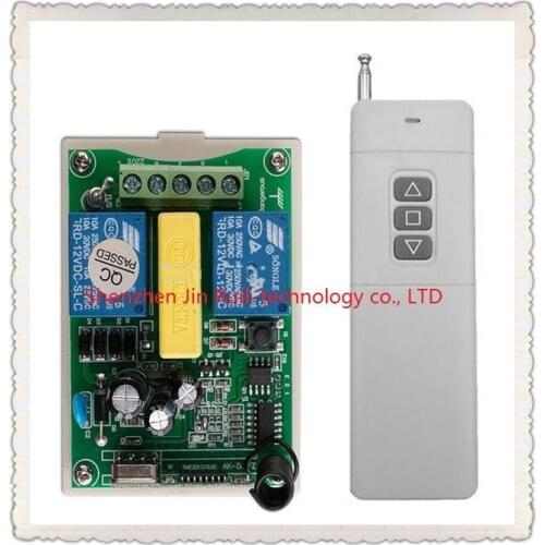 AC220V 2CH RF Wireless Remote Control Motor Positive &negative System transmitter and receiver universal gate remote control
