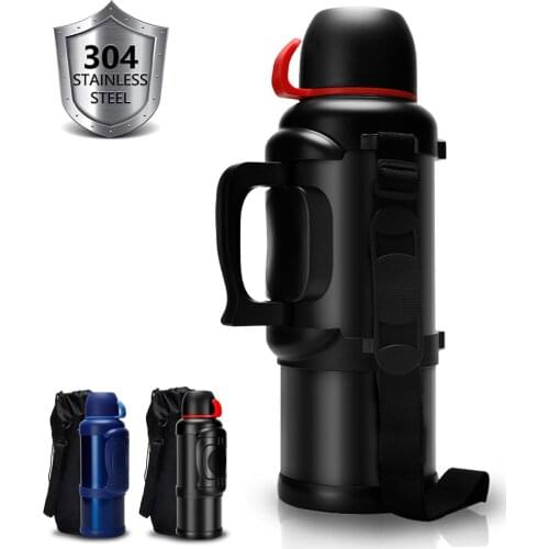 Water Bottle 3L/4L Large Travel Thermos Bottle Double Wall Vacuum Insulated,Stainless Steel Outdoor Vacuum Flask