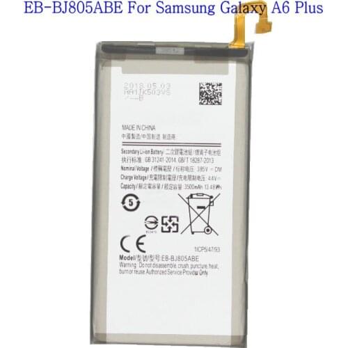 Ciszean 1x 3500mAh Replacement Battery EB-BJ805ABE For Samsung Galaxy A6 Plus Galaxy J805 Batteries