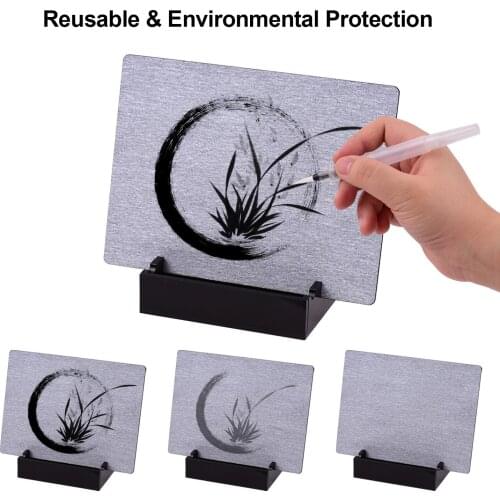Buddha Board Artist Board Paint with Water Brush & Stand Gift for Children Students Teenagers Adults Drawing Painting Writing