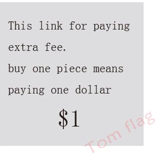 This link just for paying fee,buy one piece means paying one dollar