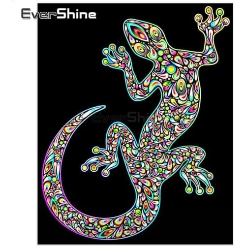 Evershine 5D Diamond Painting Full Square New Arrival Animals Pictures Of Rhinestones Diamond Embroidery Gecko Crystal Painting