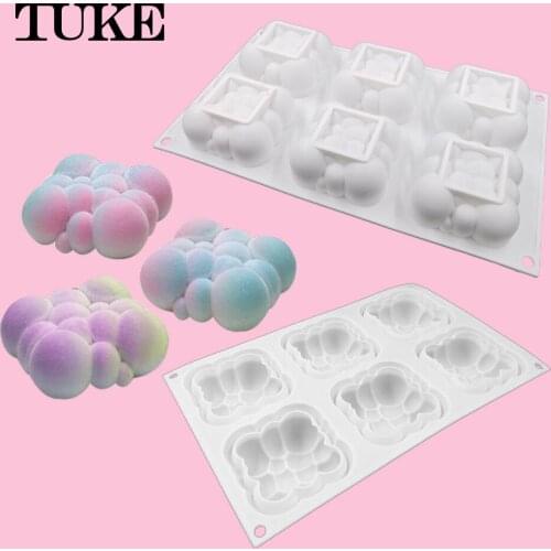 DIY Soap Mould Cloud Shape Candle Mold Cute Jewelry Making Mold Handcraft Ornaments 3D Silicone Wax Tool