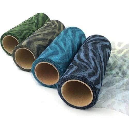 HAOCHU 15cm Wave Pattern Tulle Roll Spool Tutu Skirt Sew Supplies Mesh Gauze Wedding Party Decoration Organza Table Curtains