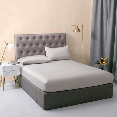 Sheets Solid Color Bedding Linens 100% Pure Cotton Silky Soft Bed Mattress With Four Corners And Elastic