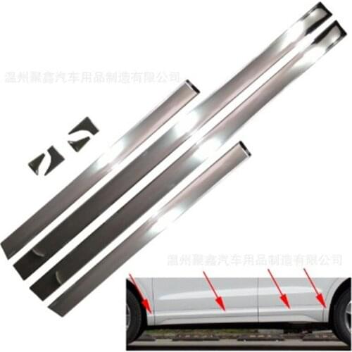 Fit For Audi Q3 2013-2016 ABS Car Side Door Edge Covers Trim Car styling Sticker