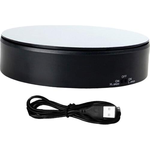 ABS 360° Rotary Display Stand 3D Art Hobby Toys Jewelry Holder High