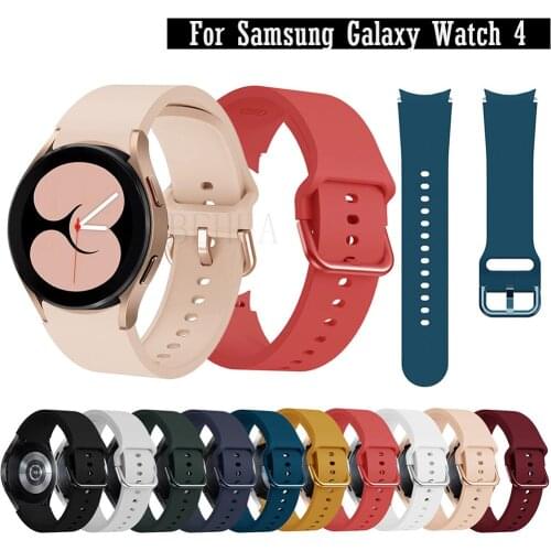 20mm Watchband For Samsung Galaxy Watch 4 Classic 42mm 46mm / Galaxy Watch 4 40MM 44mm Original band Strap Wristband Bracelet