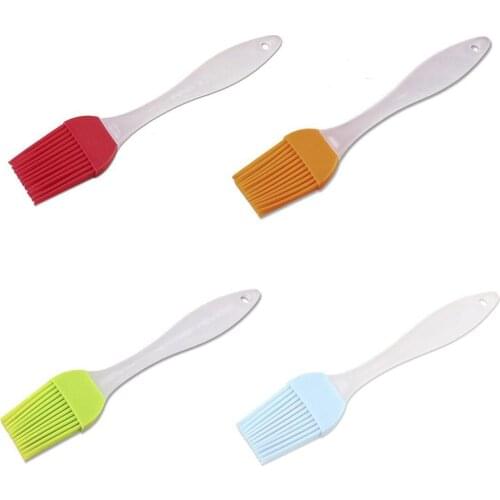 Silicone Brush Multicolor Red Blue Baking BBQ Oil Pastry Kitchen Cake Barbecue Cream Brushes Cooking Tools Accessories Wholesale