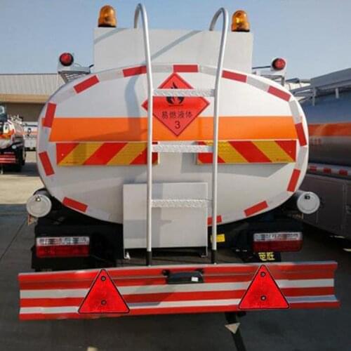 2Pcs Red Rear Reflectors Triangle Reflective For Gate Posts Safety Reflectors