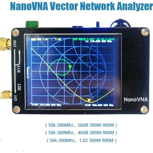 NanoVNA Vector Network Analyzer 50KHz-900MHz Digital Display Touch Screen Shortwave MF HF VHF UHF Antenna Analyzer Standing Wave