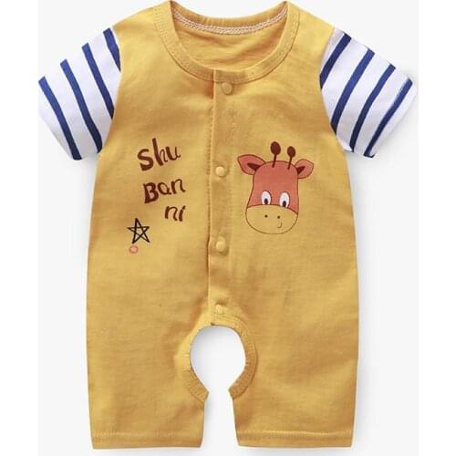 ZWF683 Summer 2021 baby boys clothes cotton Jumpsuit Short sleeve Roupas Menino for Baby Boy Body overalls , 0-24M baby rompers