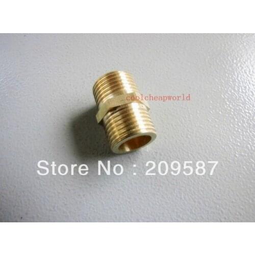 10pcs 1/8" BSPP Connection Straight Male Pipe Brass Adapter Coupler Connector