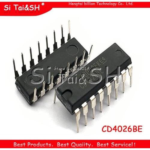 10PCS CD4026BE DIP CD4026 DIP16 HEF4026BP DIP-16 HCF4026BE new and original IC