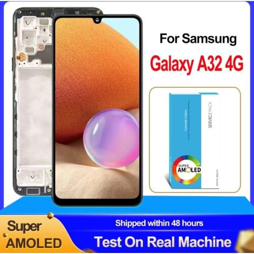 100% Original AMOLED Display For Samsung Galaxy A32 4G LCD Touch Screen Digitizer Assembly A325 A325F SM-A325M SM-A325F/DS LCD