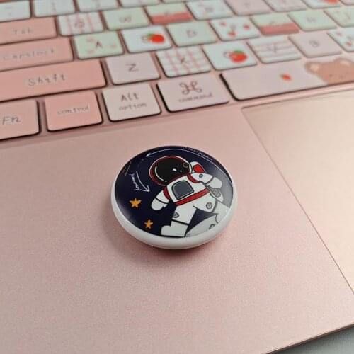 2Pcs Protective Sticker Cover For Apple Airtags Keychain Locator Tracker Cute Cartoon Case Paster Accessories Soft Shockproof