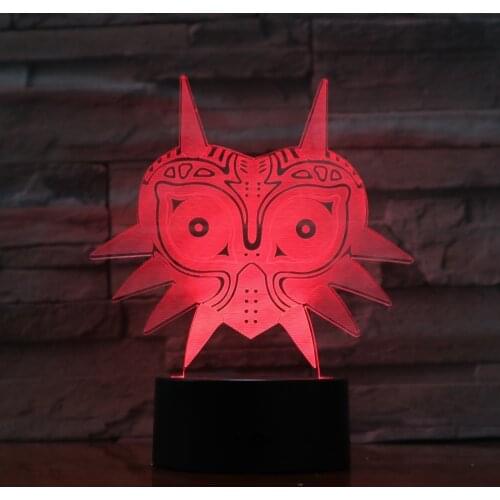 Cat Mask 3D Lava Lamp Creative 7 Colors Changing LED Night Light RGBW Mood Decor Gift Bedroom Table Lamp Reliable Drop Shipping