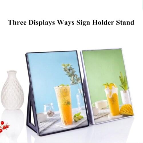 A4 L Acrylic Poster Menu Holder Lean to Perspex Leaflet Display Stands Table Setting Display Tent Stand Holder