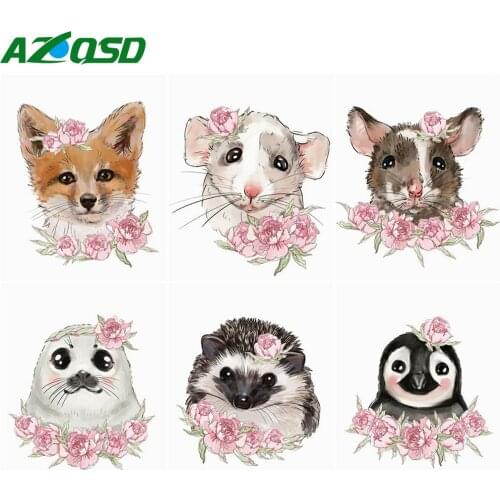 AZQSD Oil Painting By Numbers Canvas Penguin DIY Handmade Gift 40x50cm Pictures By Numbers Animal Home Living Room Art Craft