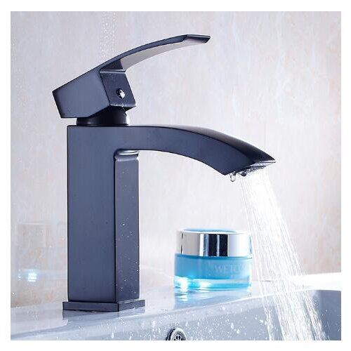 Free Shipping New Design Basin Faucet Hot and Cold Bathroom Faucet Luxury Sink Faucet Deck Mounted Black Water Faucet tap