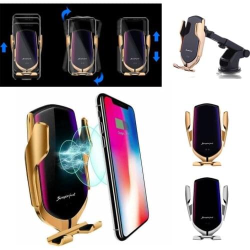 Pcmos 2020 Universal Whowantz Fast Wireless Charger Car Bracket Gravity Car Air Vent Mount Cradle Holder Stand for iPhone Mobile