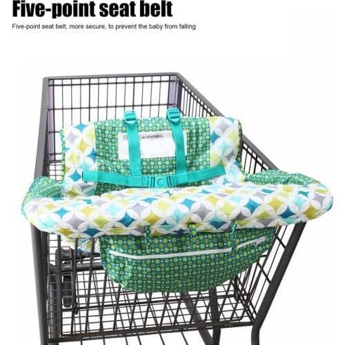 2in1 Trolley Cover Highchair Cover For Baby Infant&Toddler/Kids Cushion Mat For Supermarket Shopping Cart/Grocery Cart Cover