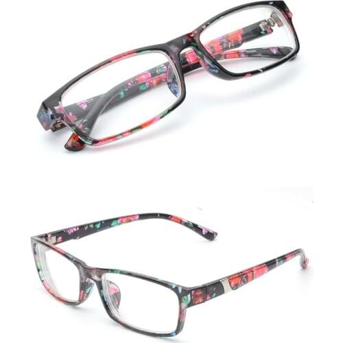Floral Myopia Glasses Eyewear-100 -150 -200 -250 -300 -350 -400 Ultralight Finished Women Men Short Sight Eyewear Spectacles