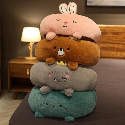Kawaii Animal Cushion Decorative Pillows Decor Home Sofa Desk Chair Seat Back Cushion Living Room Decorative Floor Throw Pillow