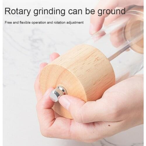 Wooden Mill Grinder Pepper Kitchen Grinder for Salt Pepper Spice Seasoning Mill Grinder Hand Kitchen BBQ Gadgets