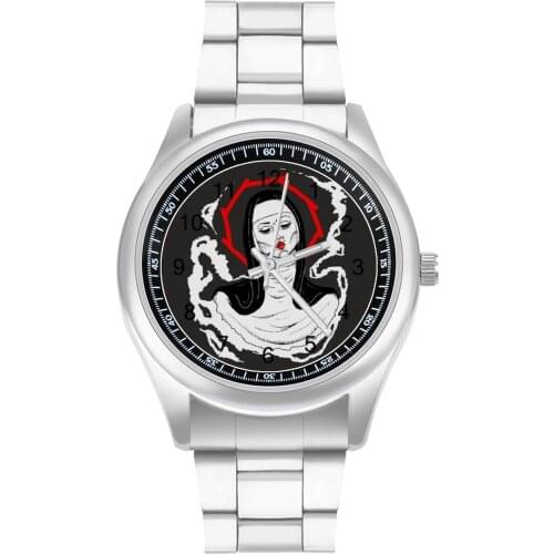 Dogma Quartz Watch Photo Beautiful Wrist Watch Stainless Wideband Fishing Woman Wristwatch