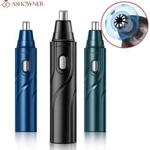 Electric Nose Hair Trimmer MenS Nose Cleaning Hair Remover Mens Artifact Rechargeable Nose Hair Scissors Women