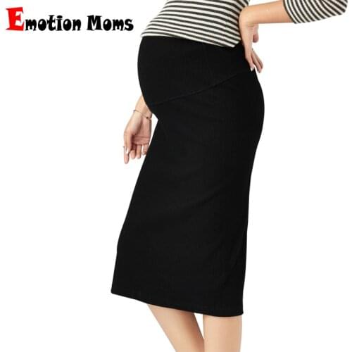 Emotion Moms Korean Fashion Maternity Dress for Pregnant Women Spring Autumn Maternity Belly Skirts Pregnancy pants