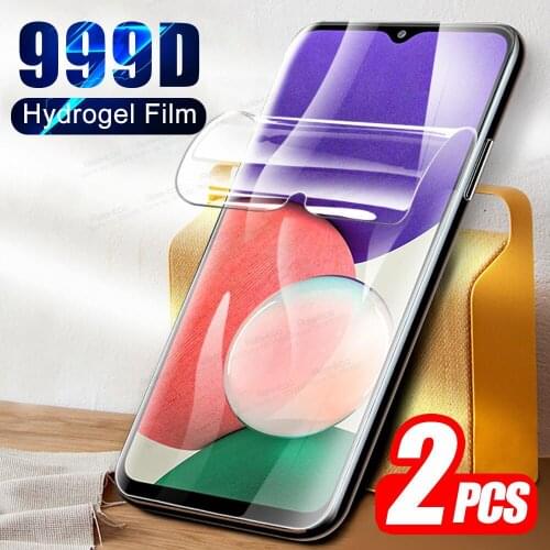 2pcs Full Curved Hydrogel Film For Samsung Galaxy A22 5G Sumsung A 22 22A 2021 A226B 6.6" Protective Screen Protector Not Glass