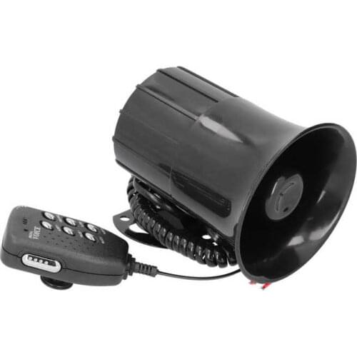 Loudspeaker Car Alarm Horn 50W Emergency Sound Amplifier for 12V Auto Car Firefighting
