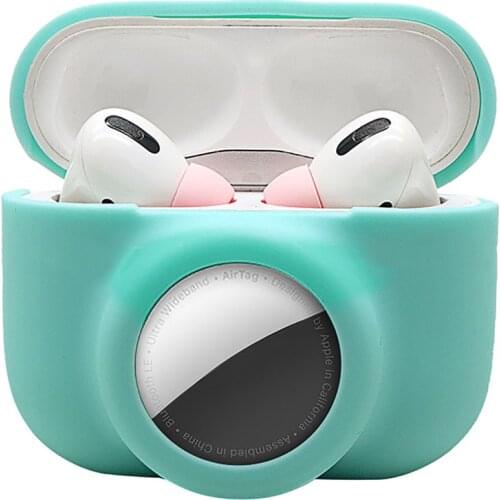 Washable 2-in-1 Locator Wireless Earphone Anti-fall Silicone Protective Cover for AirTag Locator for Airpods Pro Accessories